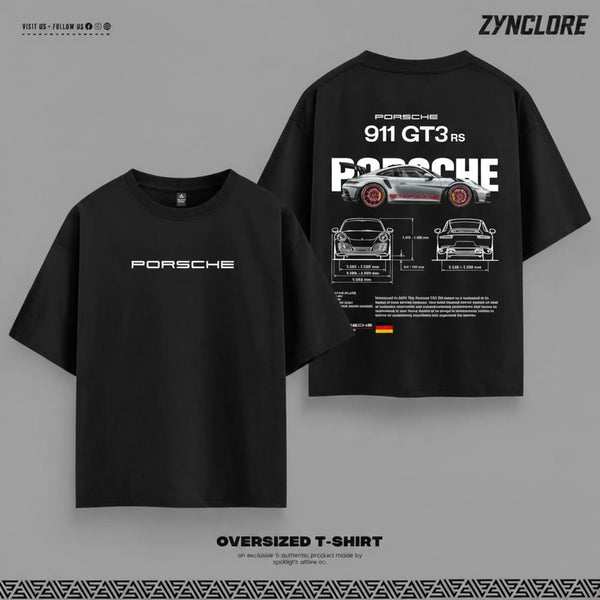 Porsche 911 GT3 RS Graphic Oversized T-Shirt
