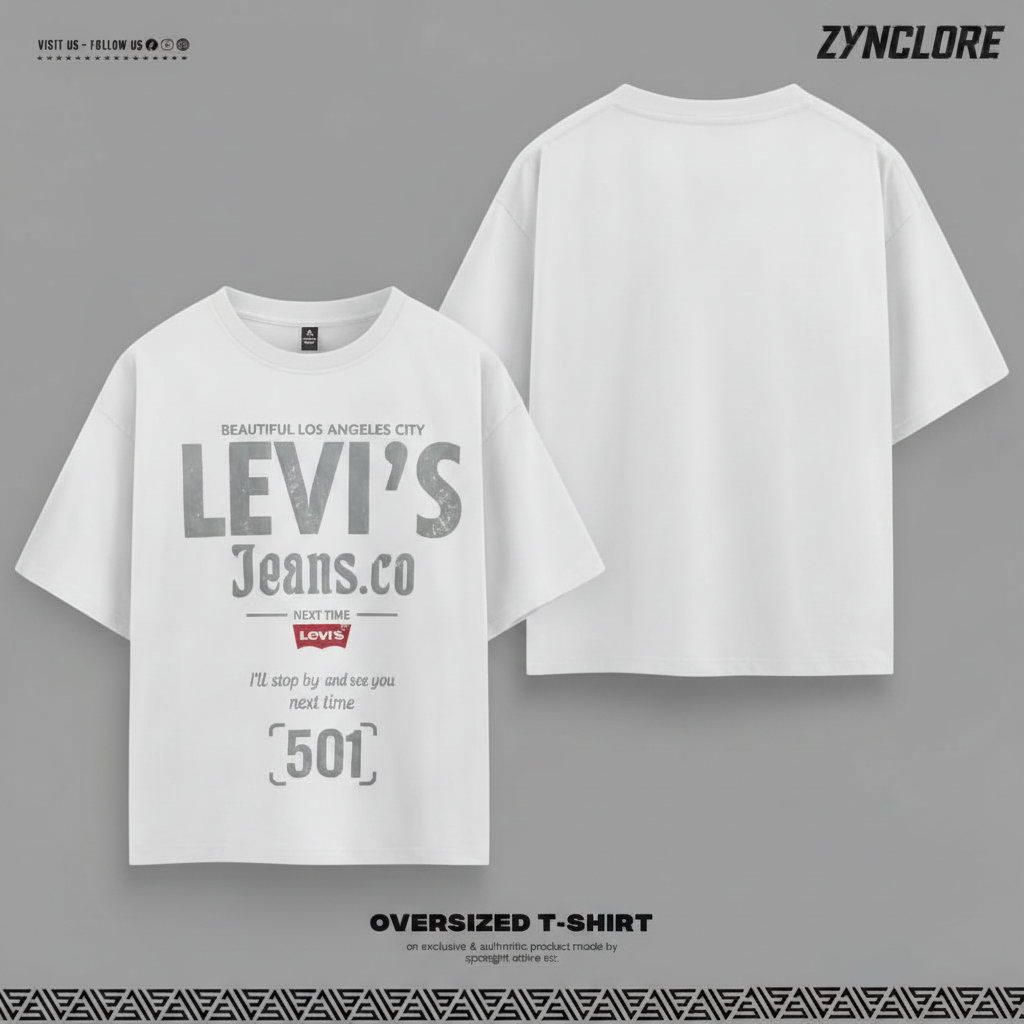 Levi's Los Angeles Graphic White T-Shirt – 501 Edition